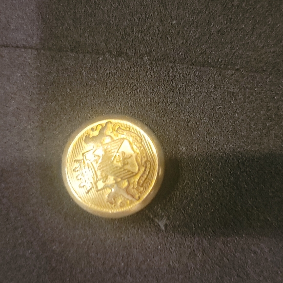 Express size 6 asymmetrical mini skirt with gold buttons like new...never worn - Picture 2 of 5